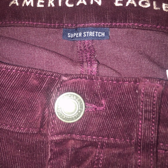 American Eagle Hi Rise Jegging Burgundy Size 4 - Picture 4 of 7